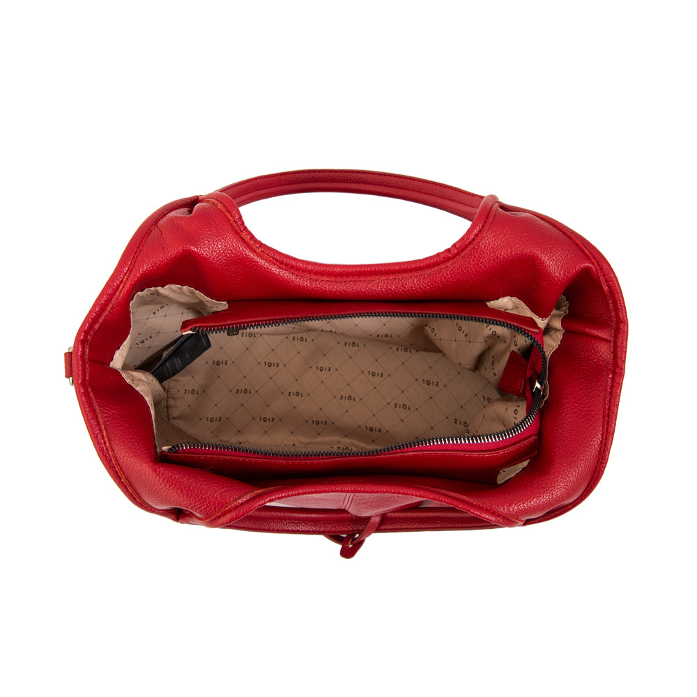 Cartera tote noelia grande rojo oscuro