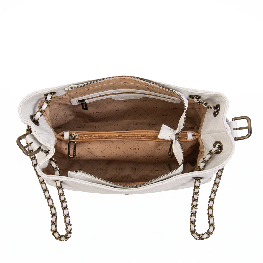 Cartera tote lian blanco