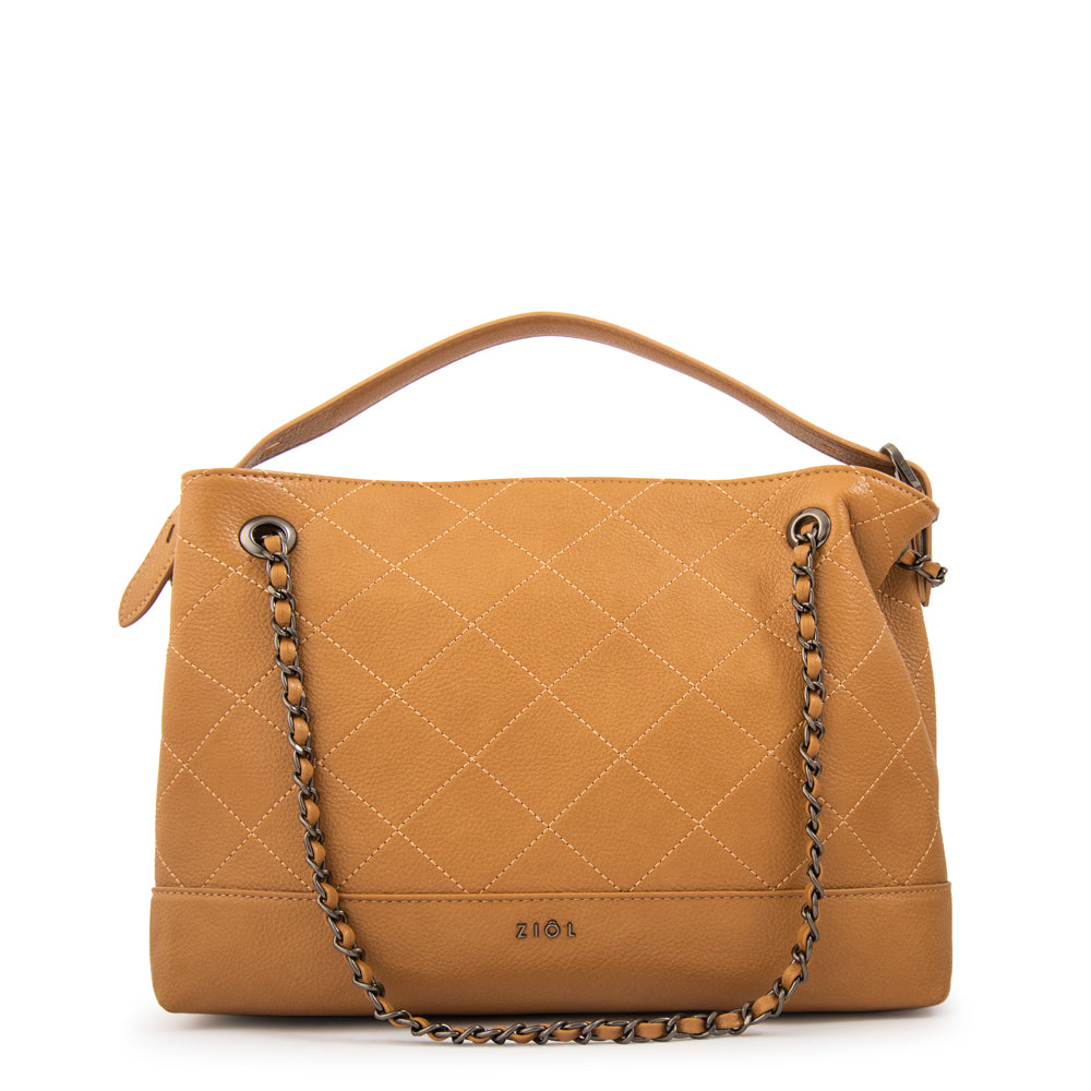 Cartera tote lian camel