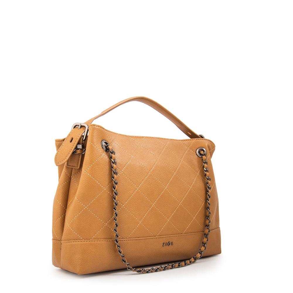 Cartera tote lian camel