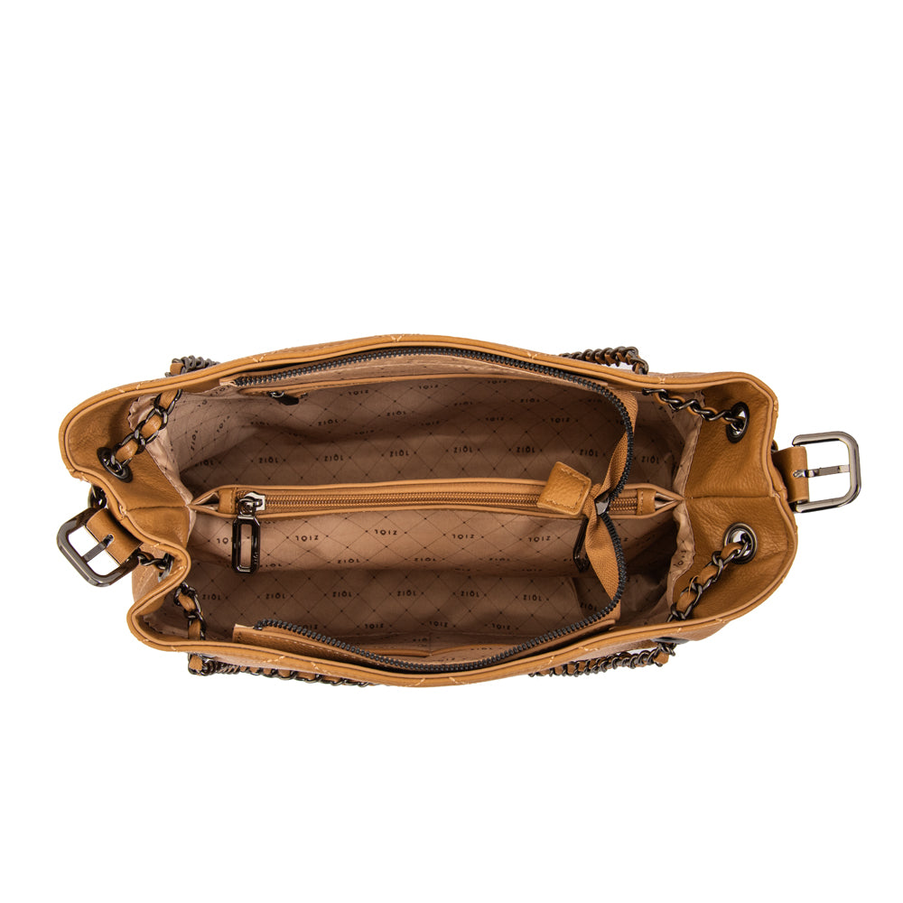 Cartera tote lian camel