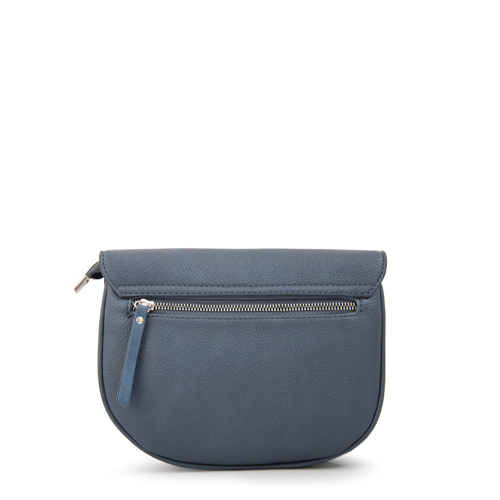 Cartera bandolera con tapa marina azul