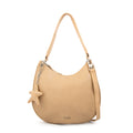 Cartera corte oval marina beige oscuro