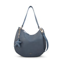 Cartera corte oval marina azul
