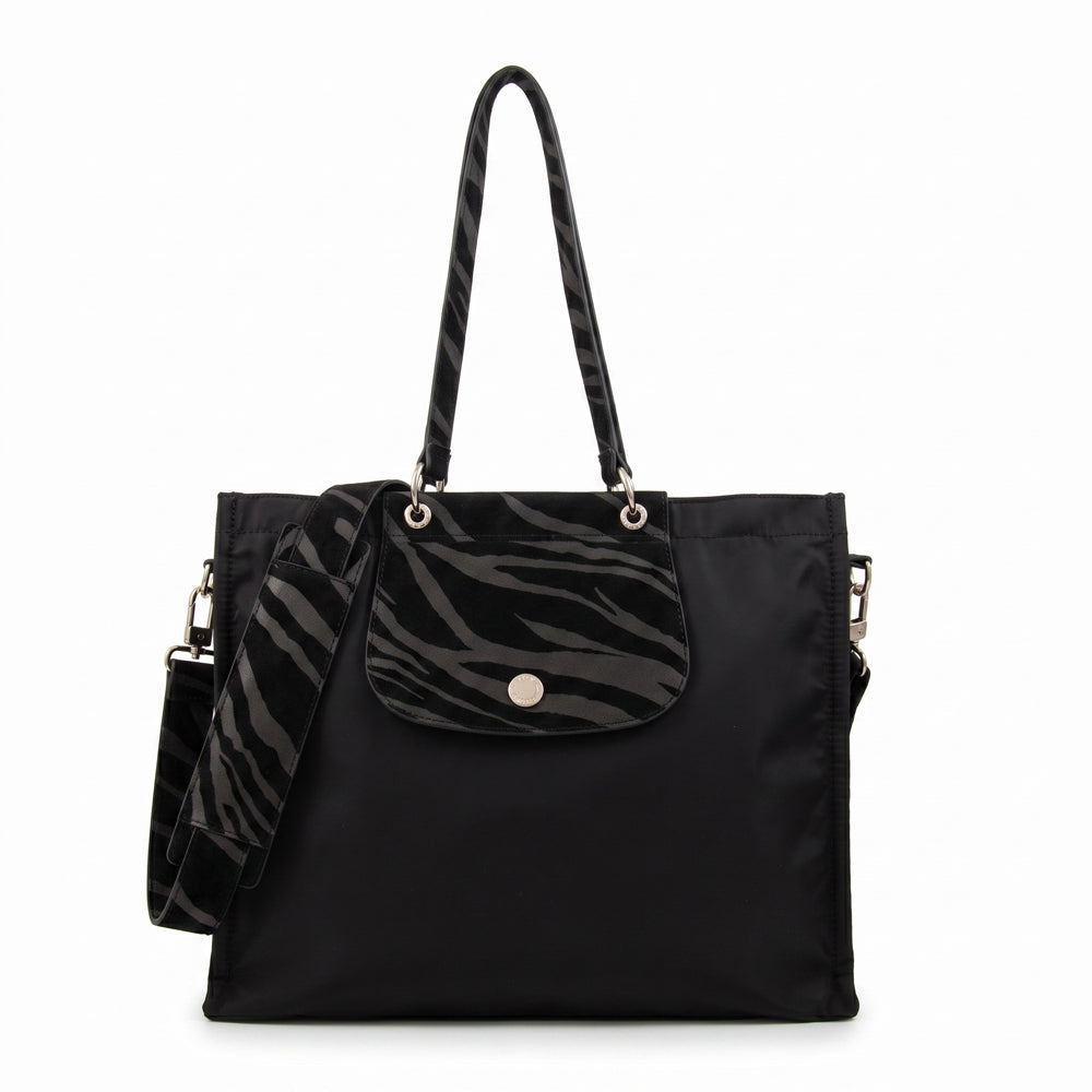 Cartera tote porta notebook simoneta negro