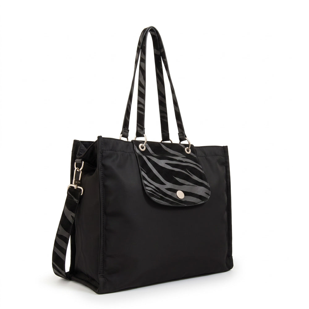 Cartera tote porta notebook simoneta negro
