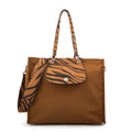 Cartera tote porta notebook simoneta camel