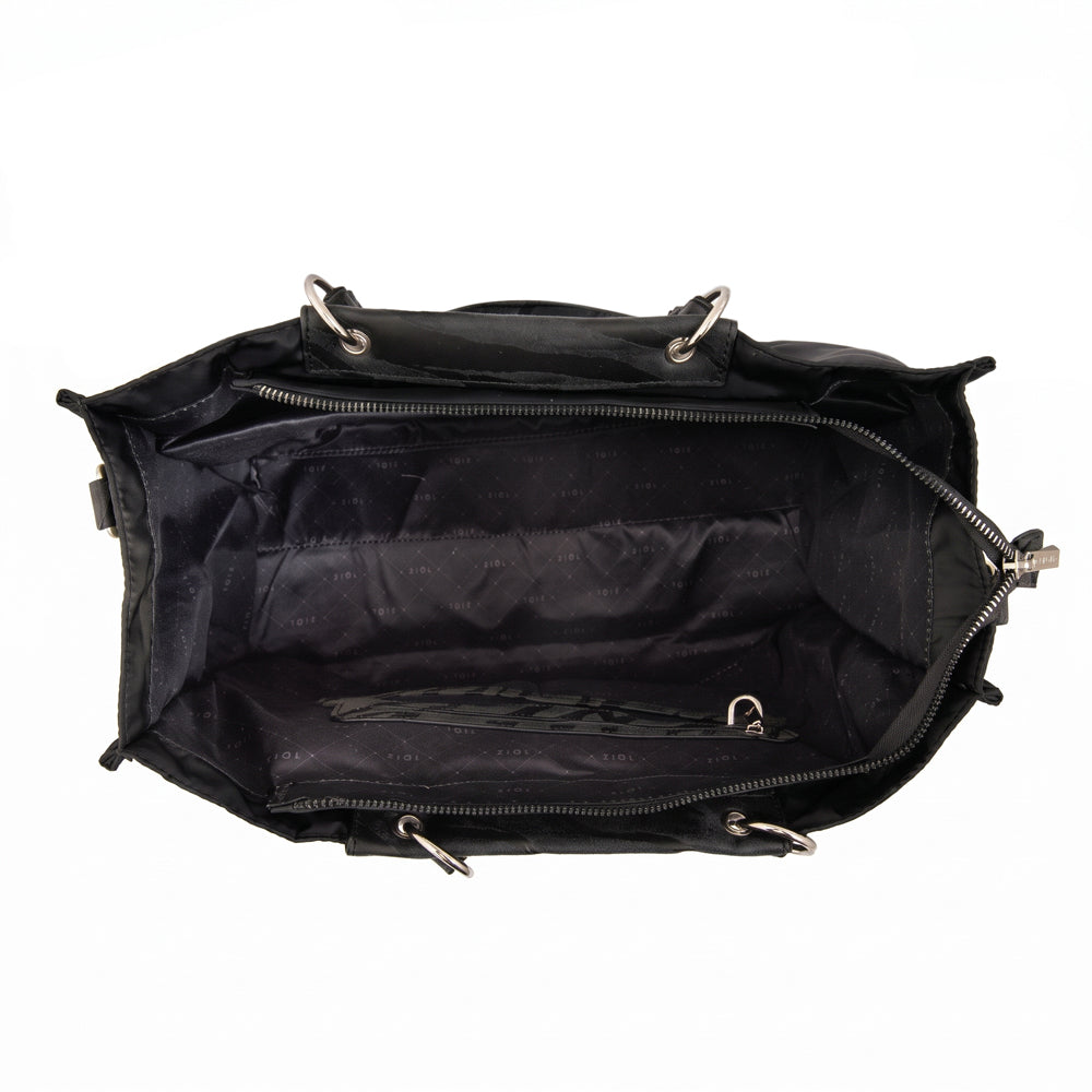 Cartera tote porta notebook simoneta verde oliva