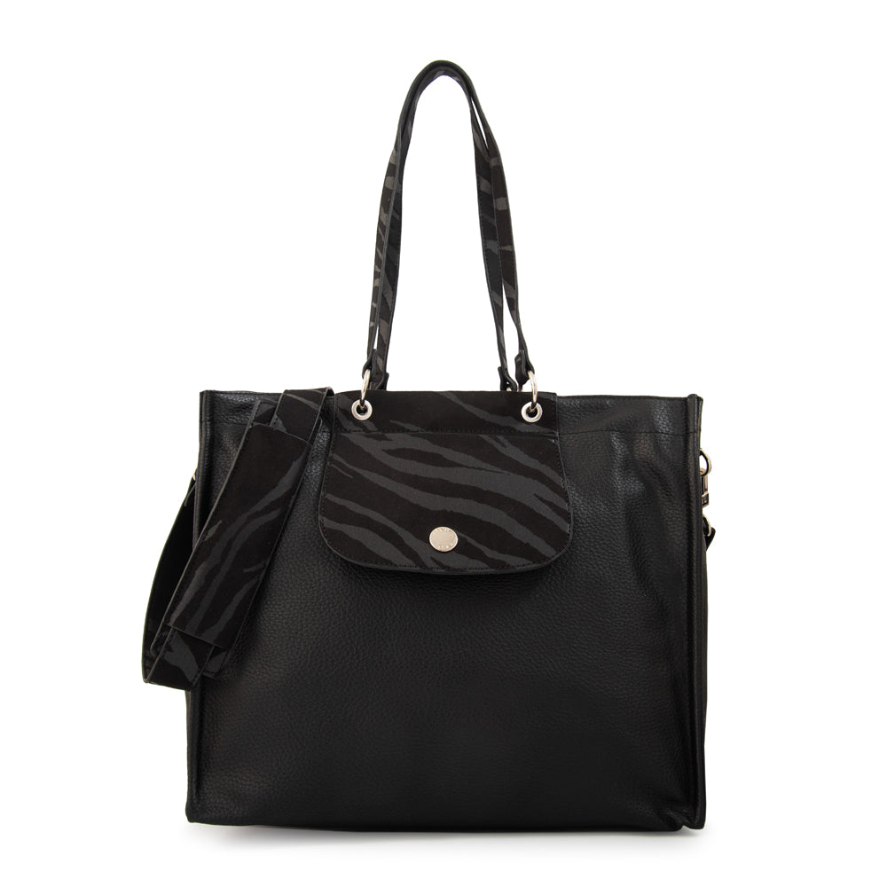 Cartera tote porta notebook simoneta negro