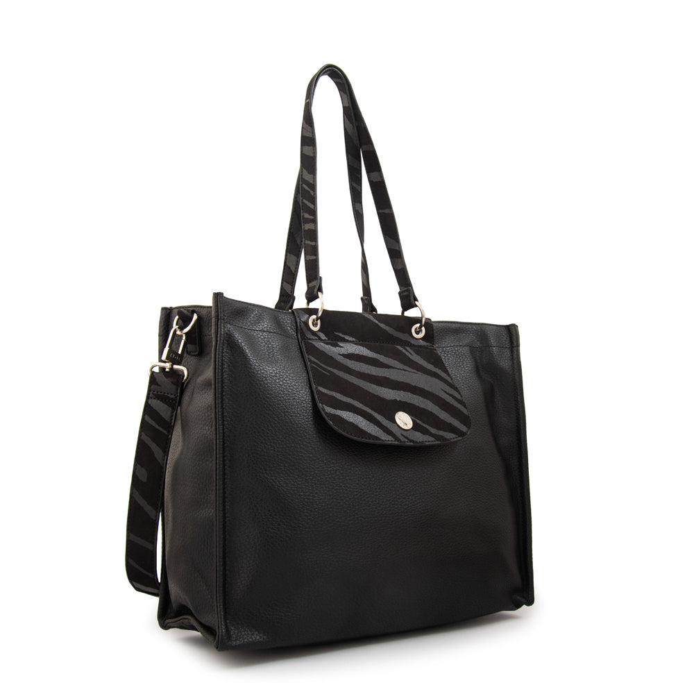 Cartera tote porta notebook simoneta negro