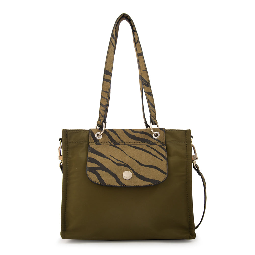 Cartera bandolera simoneta verde oliva
