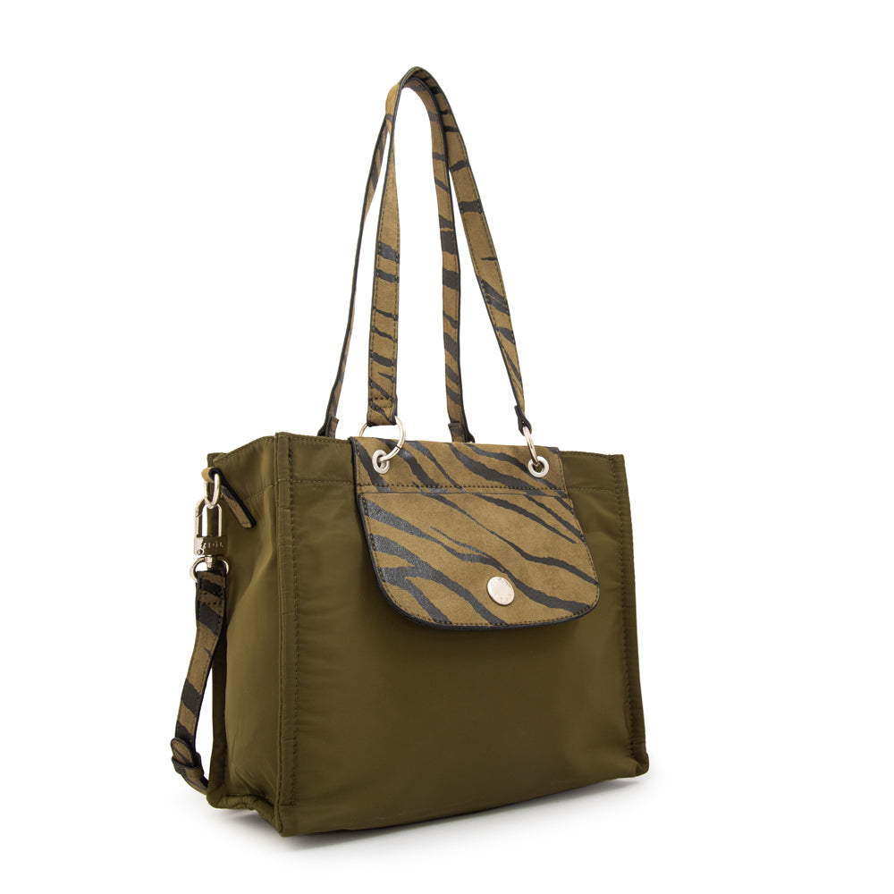 Cartera bandolera simoneta verde oliva