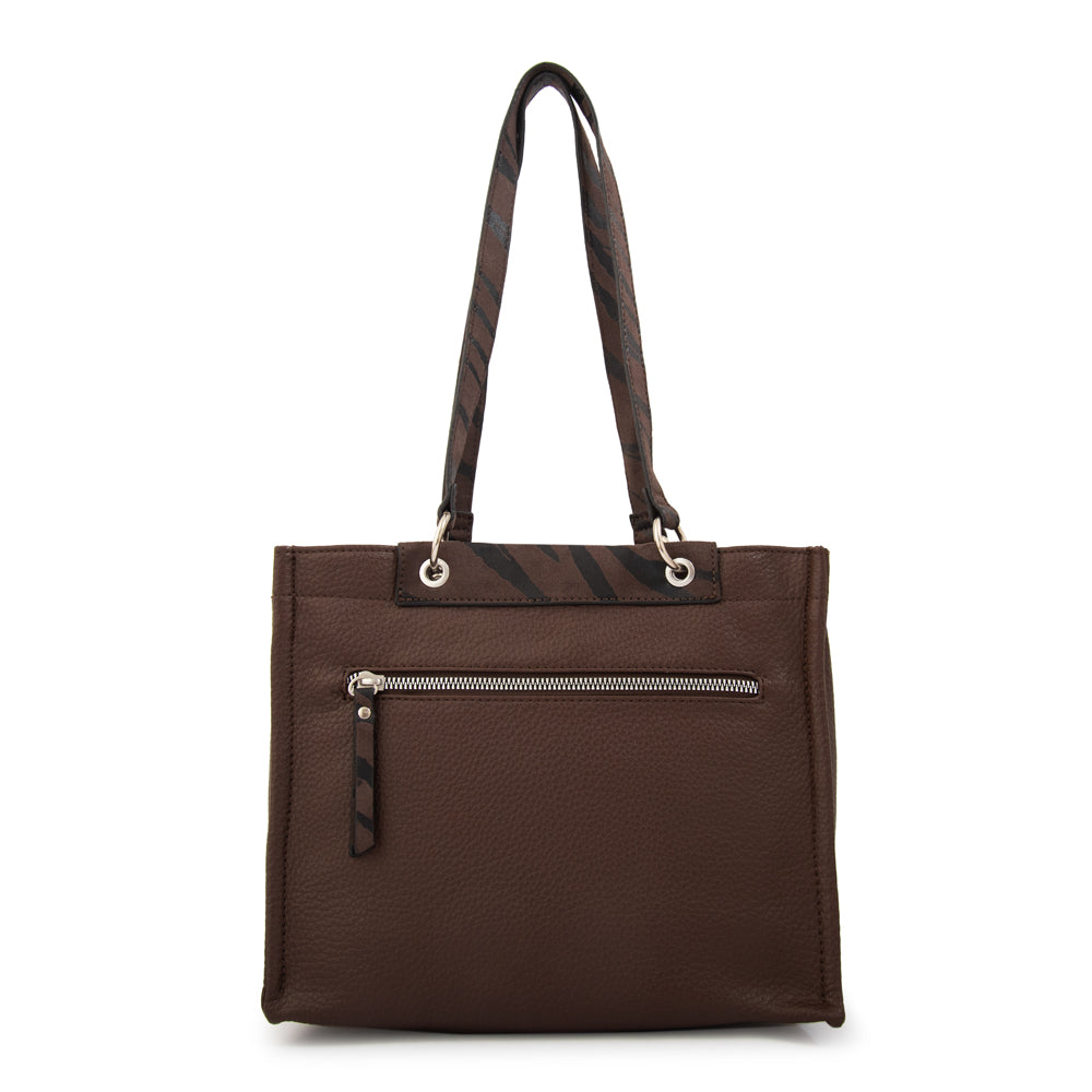 Cartera bandolera simoneta café oscuro