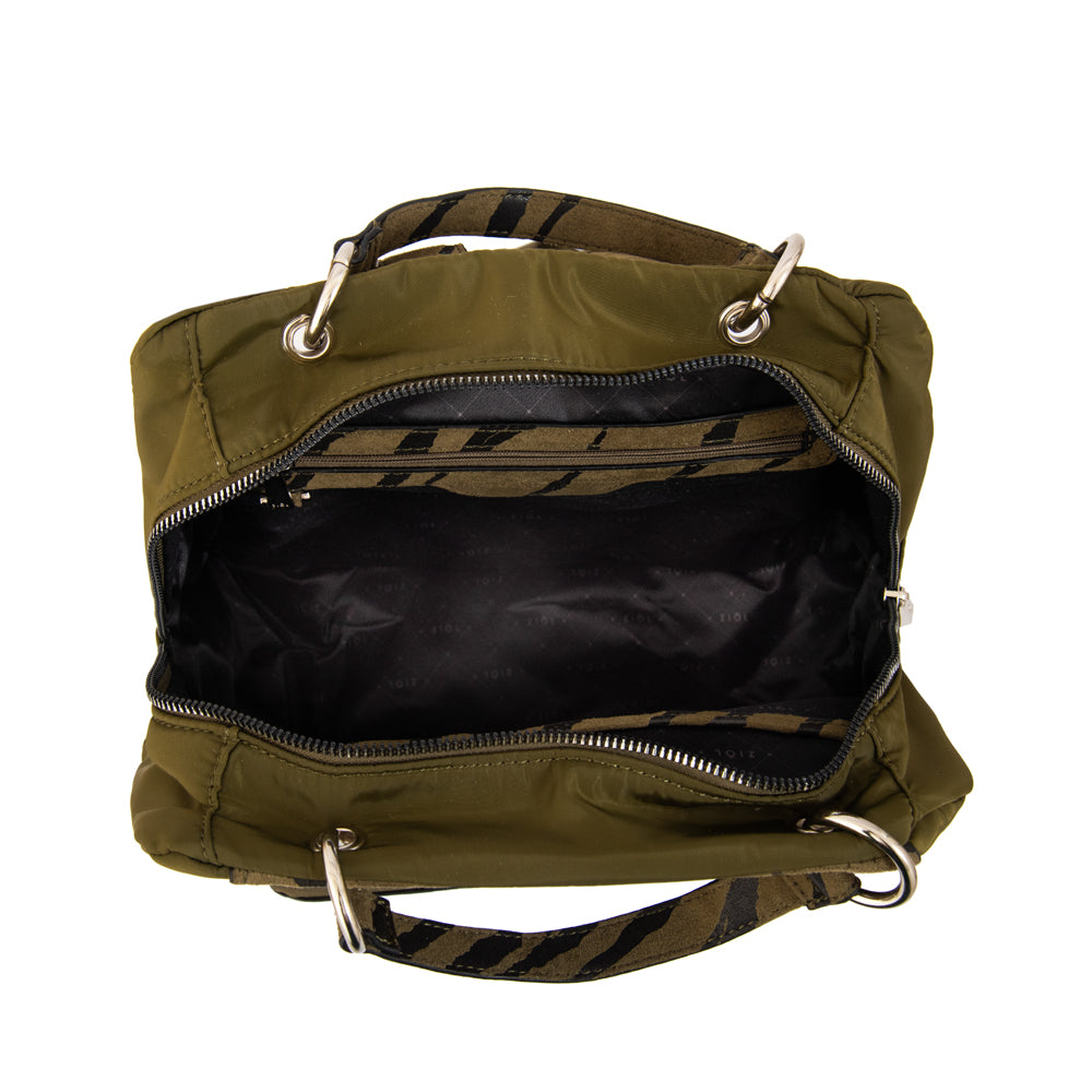 Mochila simoneta mediana verde oliva