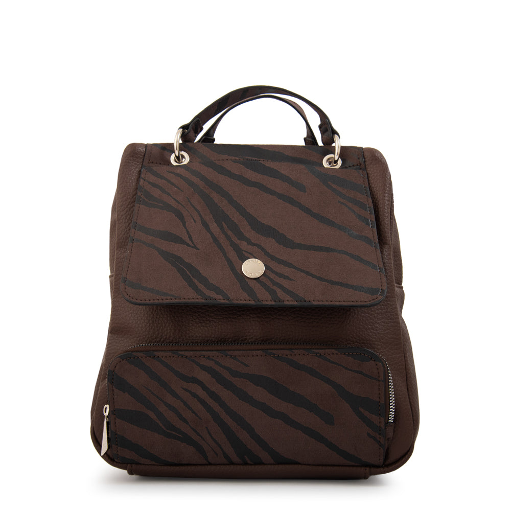 Mochila simoneta mediana café oscuro