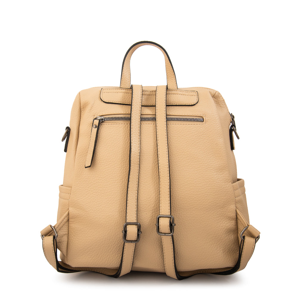 Mochila jessy mediana beige