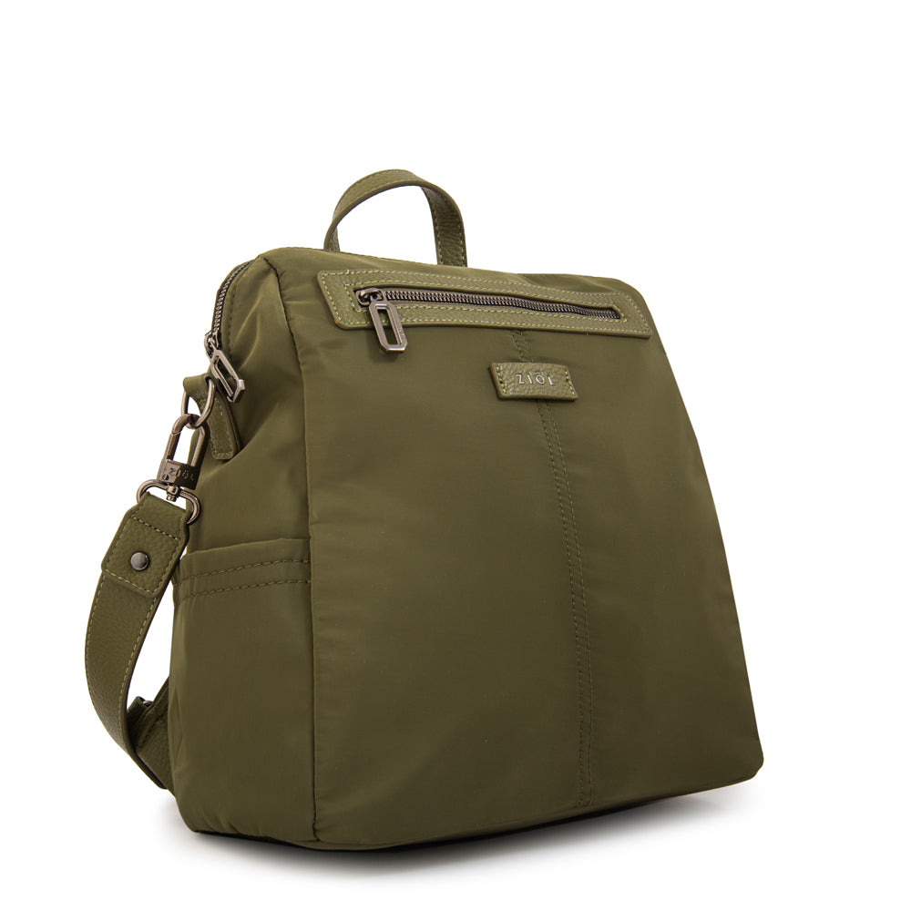 Mochila jessy mediana verde oliva