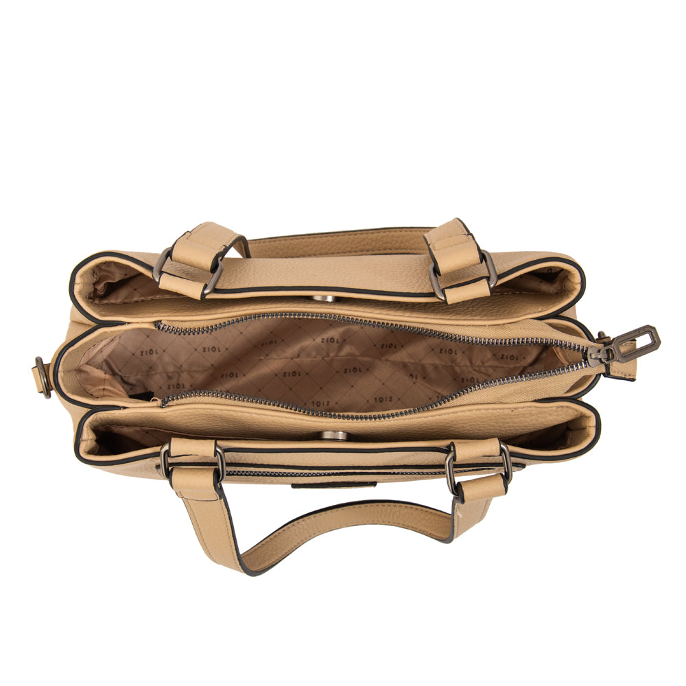 Cartera baguette jessy beige