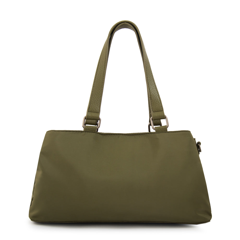 Cartera baguette jessy verde oliva