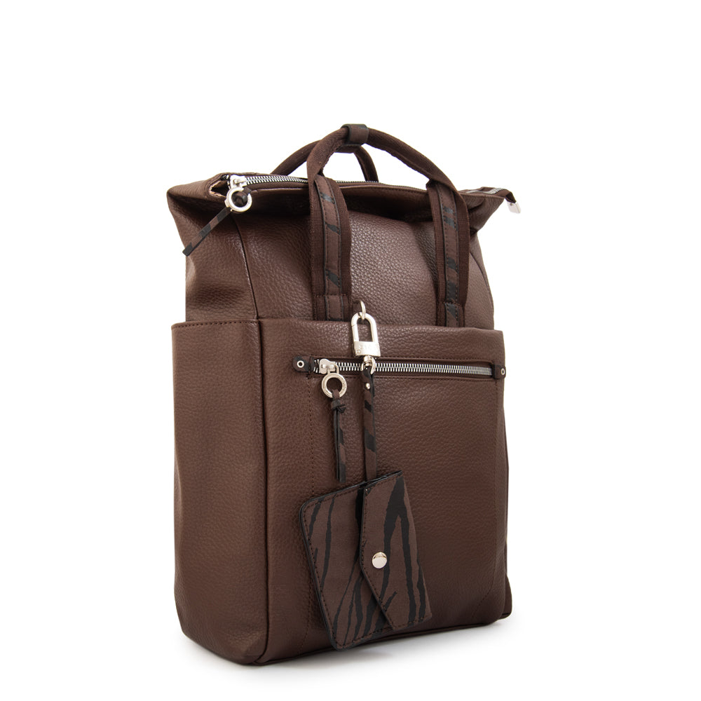 Mochila porta notebook lulu café oscuro