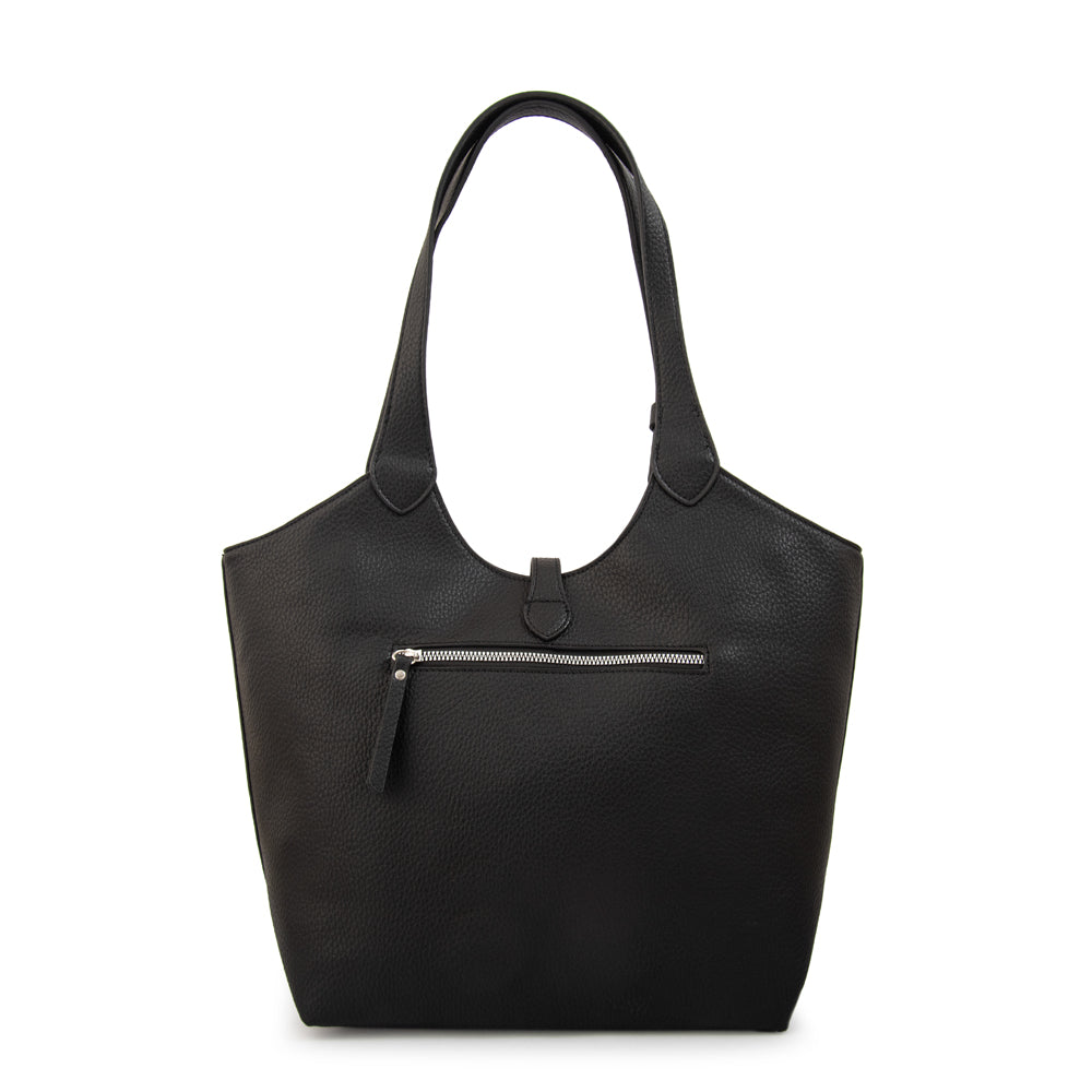 Cartera tote carra negro