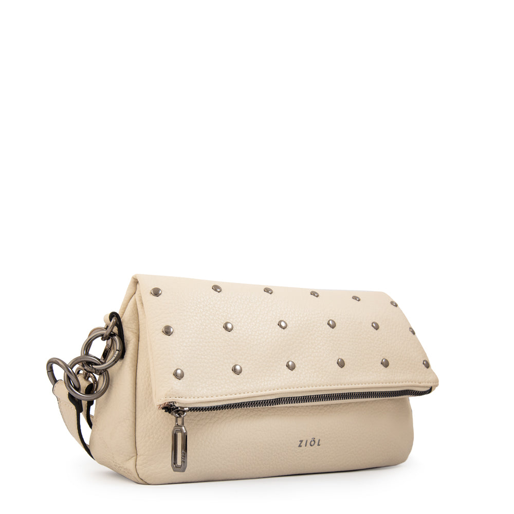 Cartera bandolera siberia blanco crudo