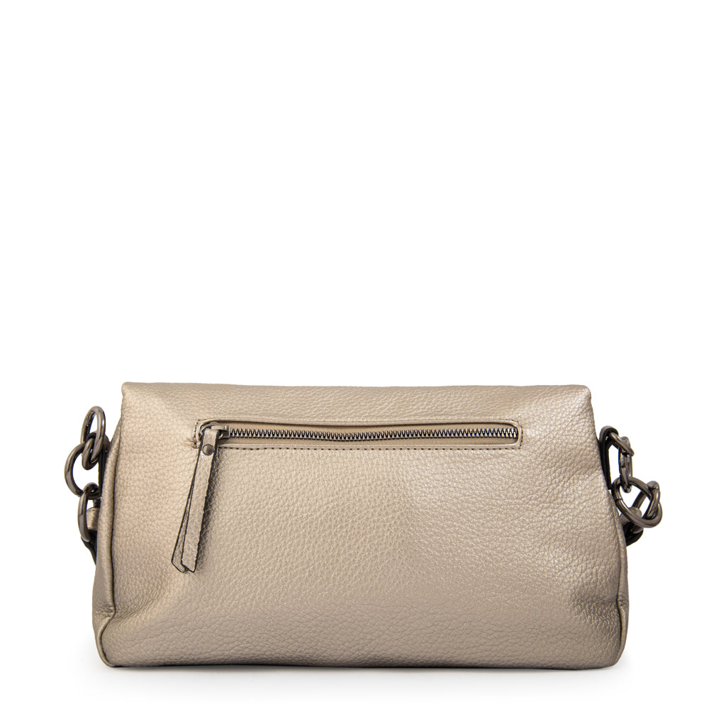 Cartera bandolera siberia plateado oscuro