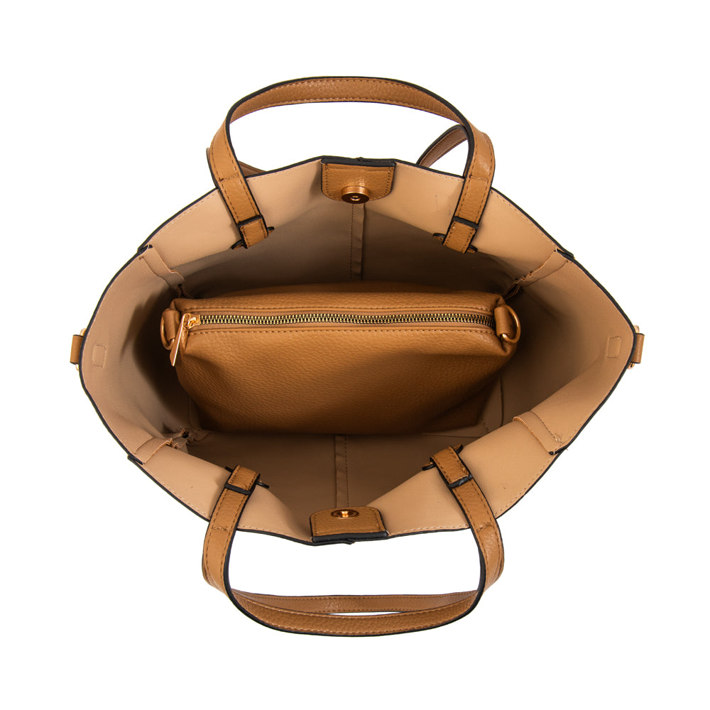 Cartera tote bote loriu camel