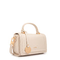 Cartera bandolera con tapa bruna blanco crudo