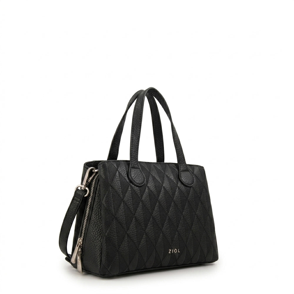 Cartera tote francini pequeña negro