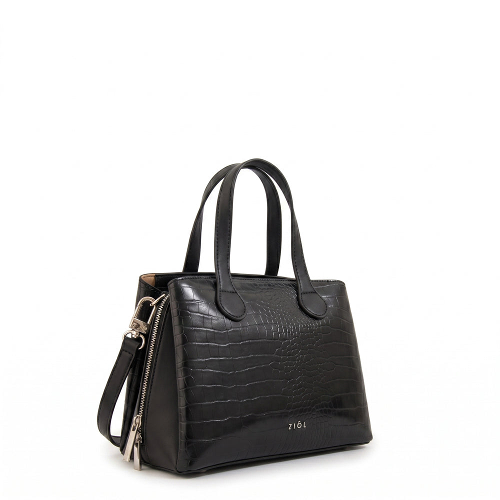Cartera tote francini pequeña negro