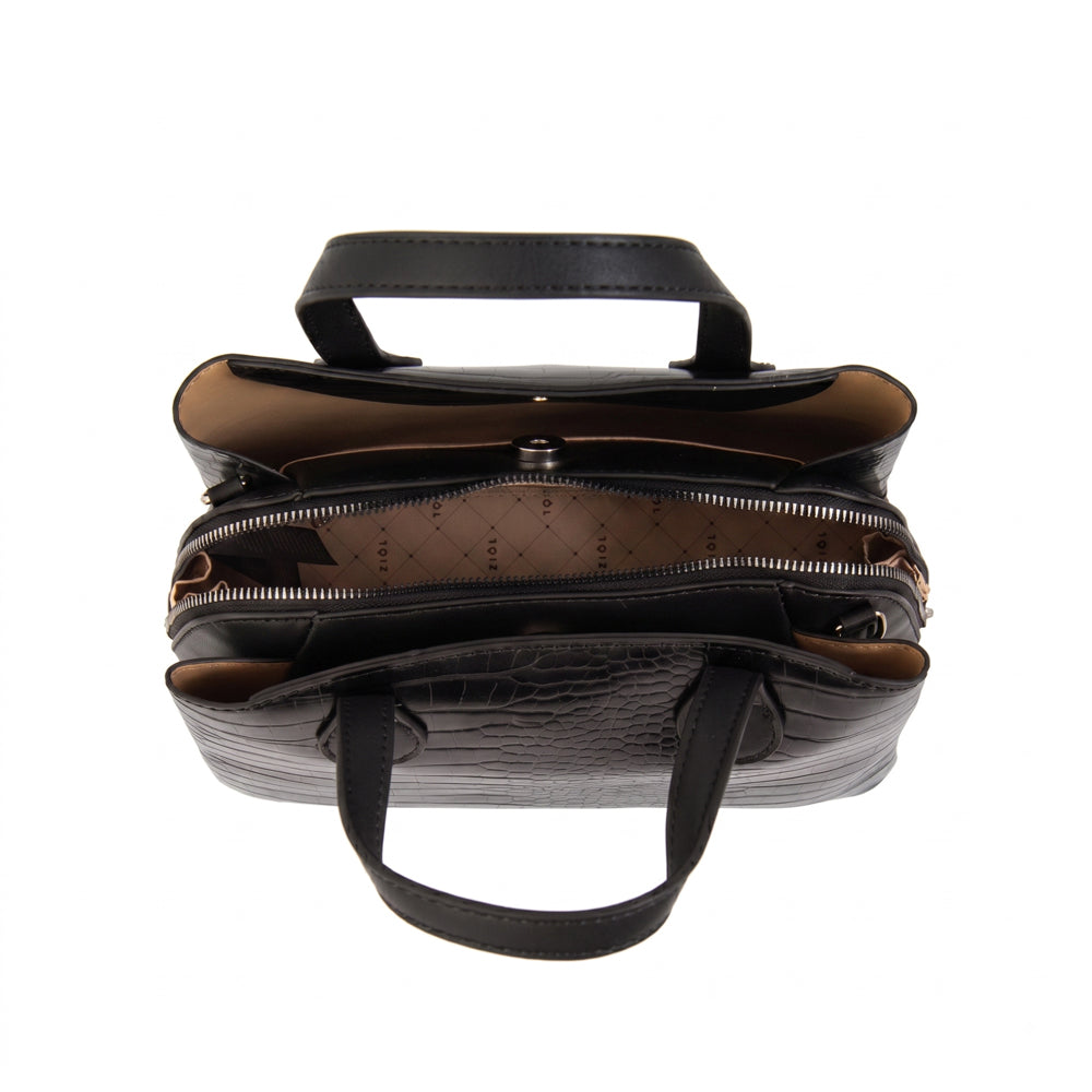 Cartera tote francini pequeña negro
