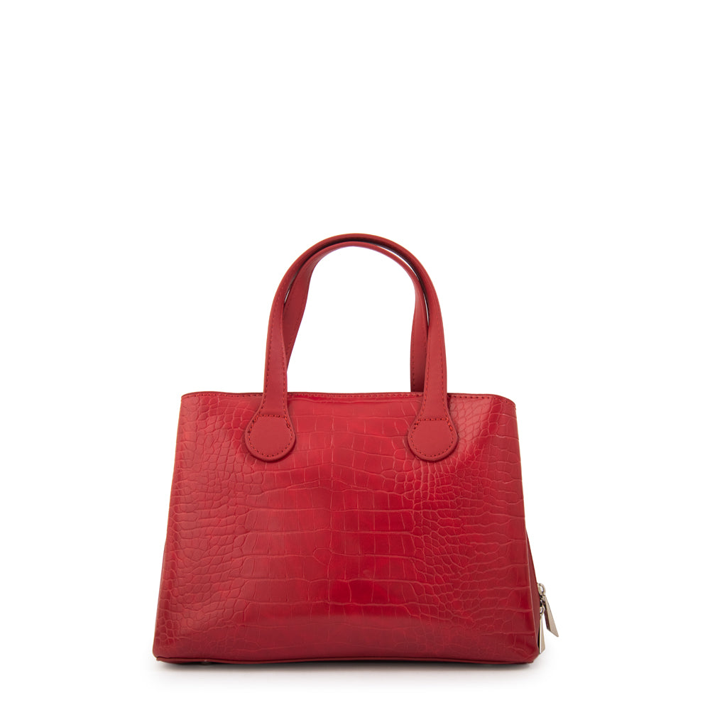 Cartera tote francini pequeña rojo