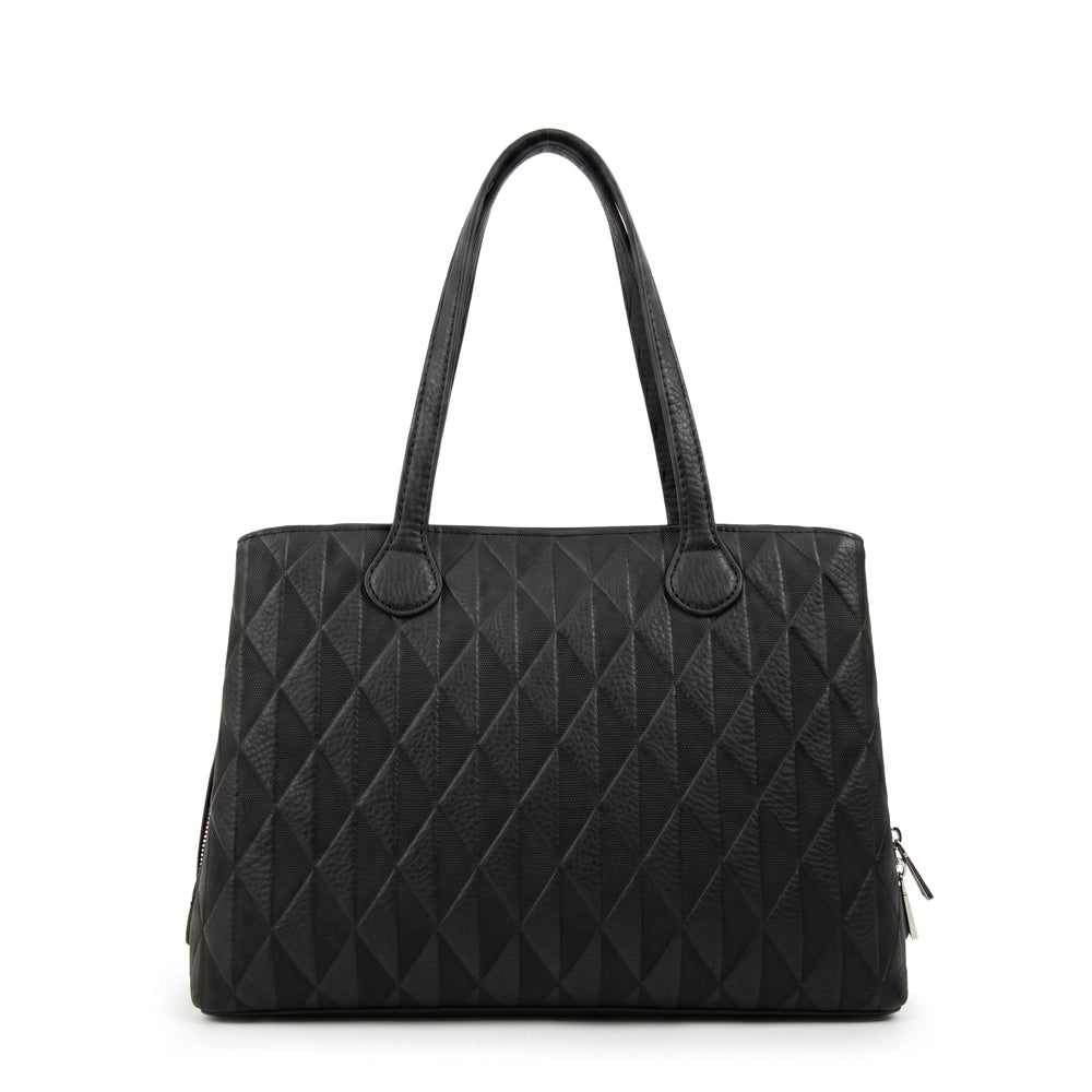 Cartera tote francini mediana negro