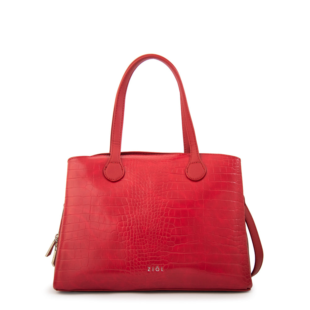Cartera tote francini mediana rojo