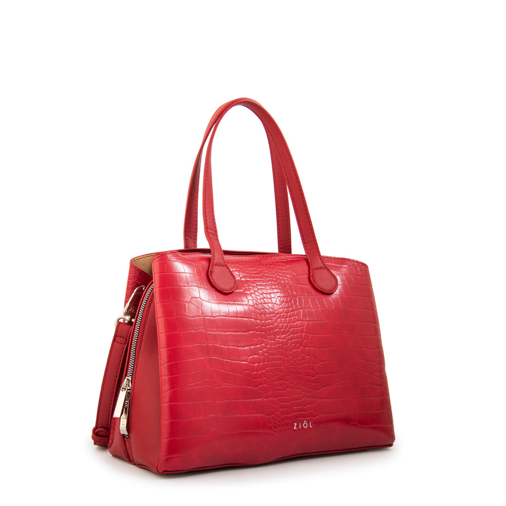 Cartera tote francini mediana rojo