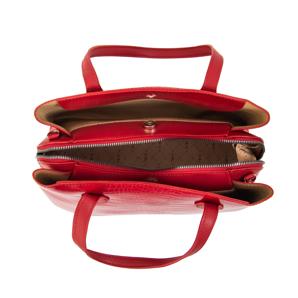 Cartera tote francini mediana rojo