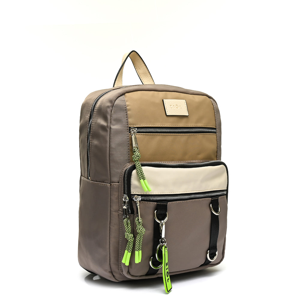 Mochila evania mediana taupe