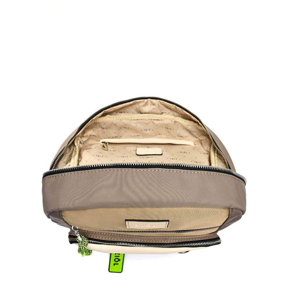 Mochila evania mediana taupe