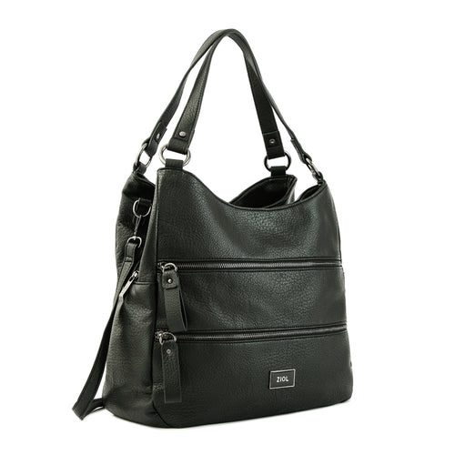Cartera tote tres divisiones catherine negro