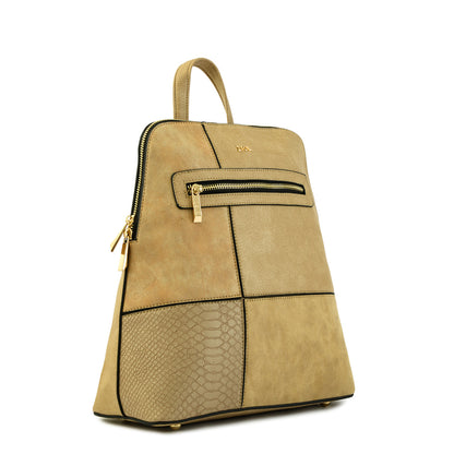 Mochila Croix Mediana Beige Ziol