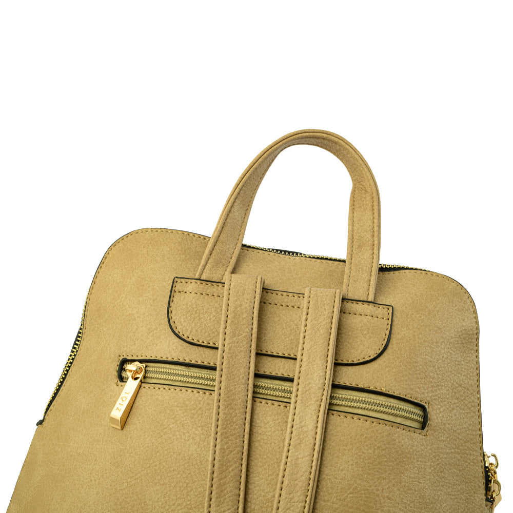 Mochila croix mediana beige