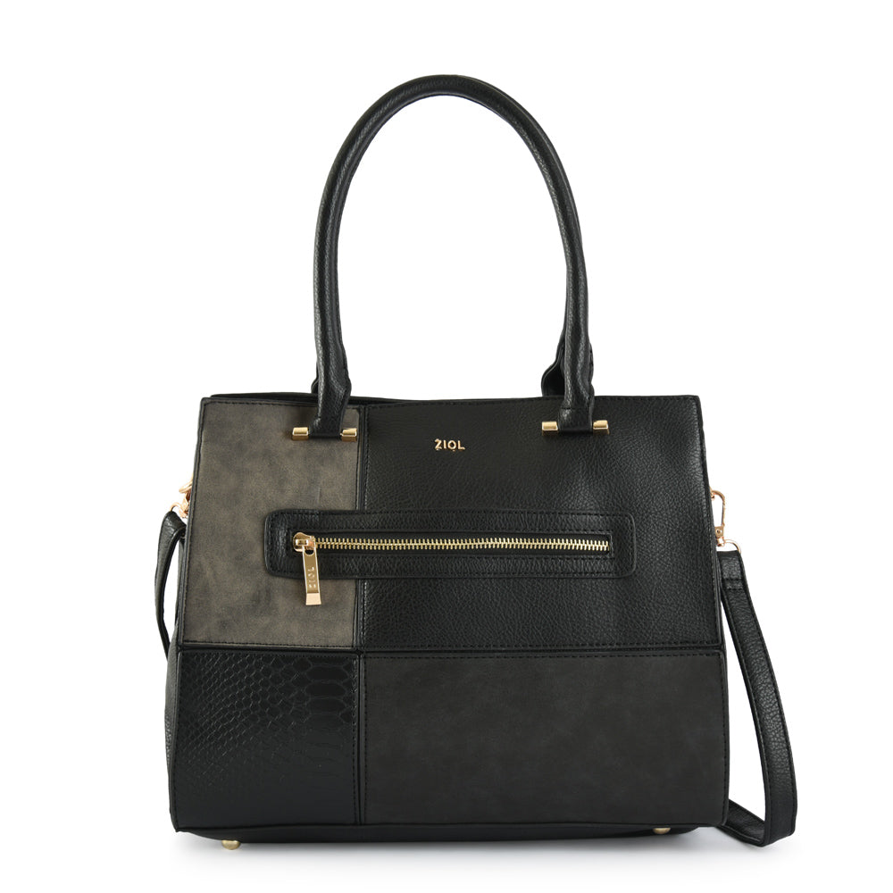 Cartera tote tres divisiones croix mediana negro