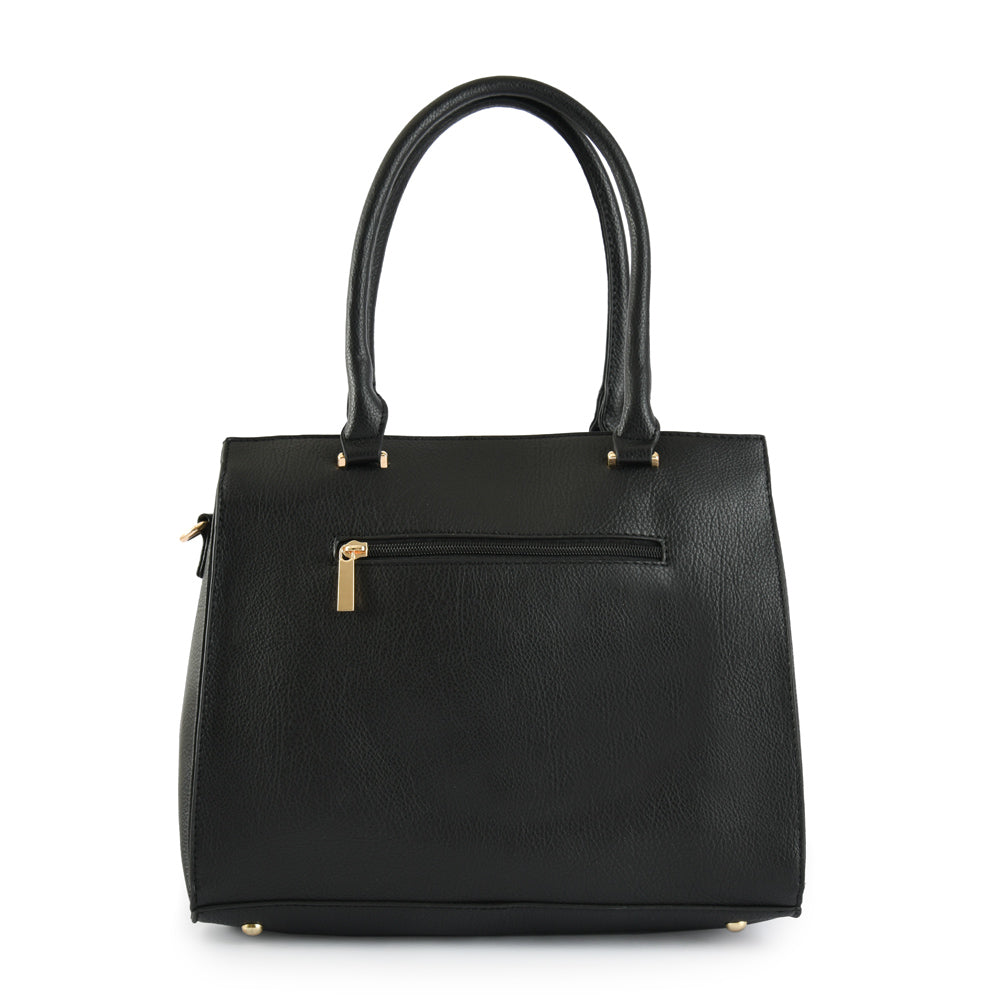 Cartera tote tres divisiones croix mediana negro