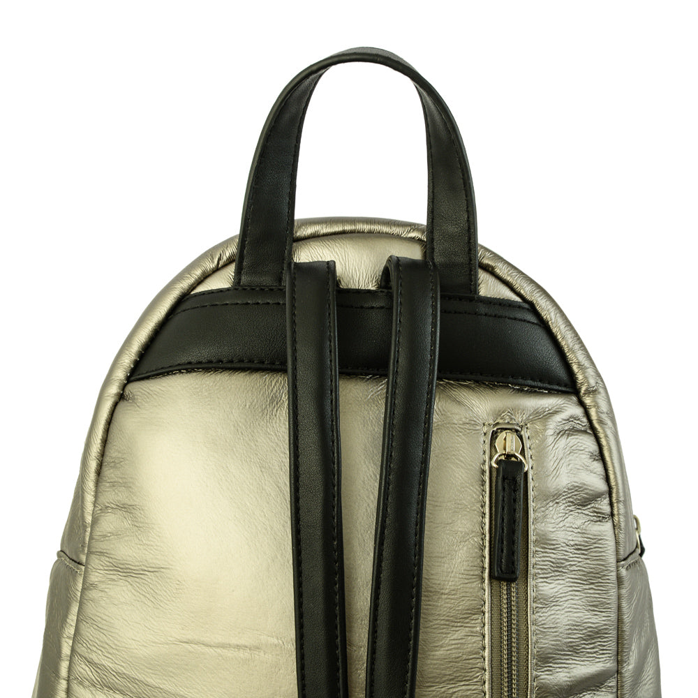 Mochila noelia mediana plateado oscuro