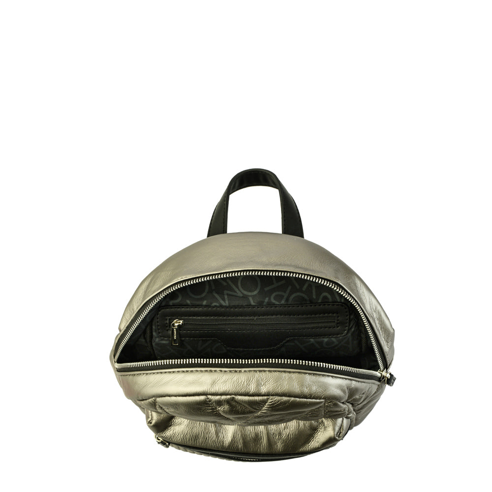 Mochila noelia mediana plateado oscuro