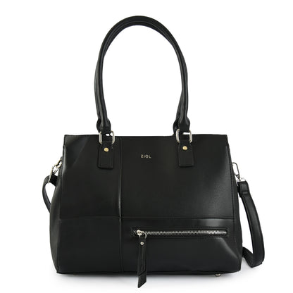 Cartera tote tres divisiones lupe negro