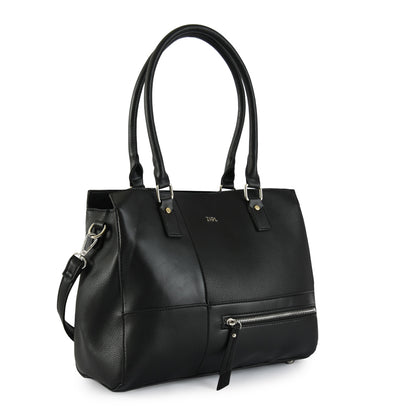 Cartera tote tres divisiones lupe negro