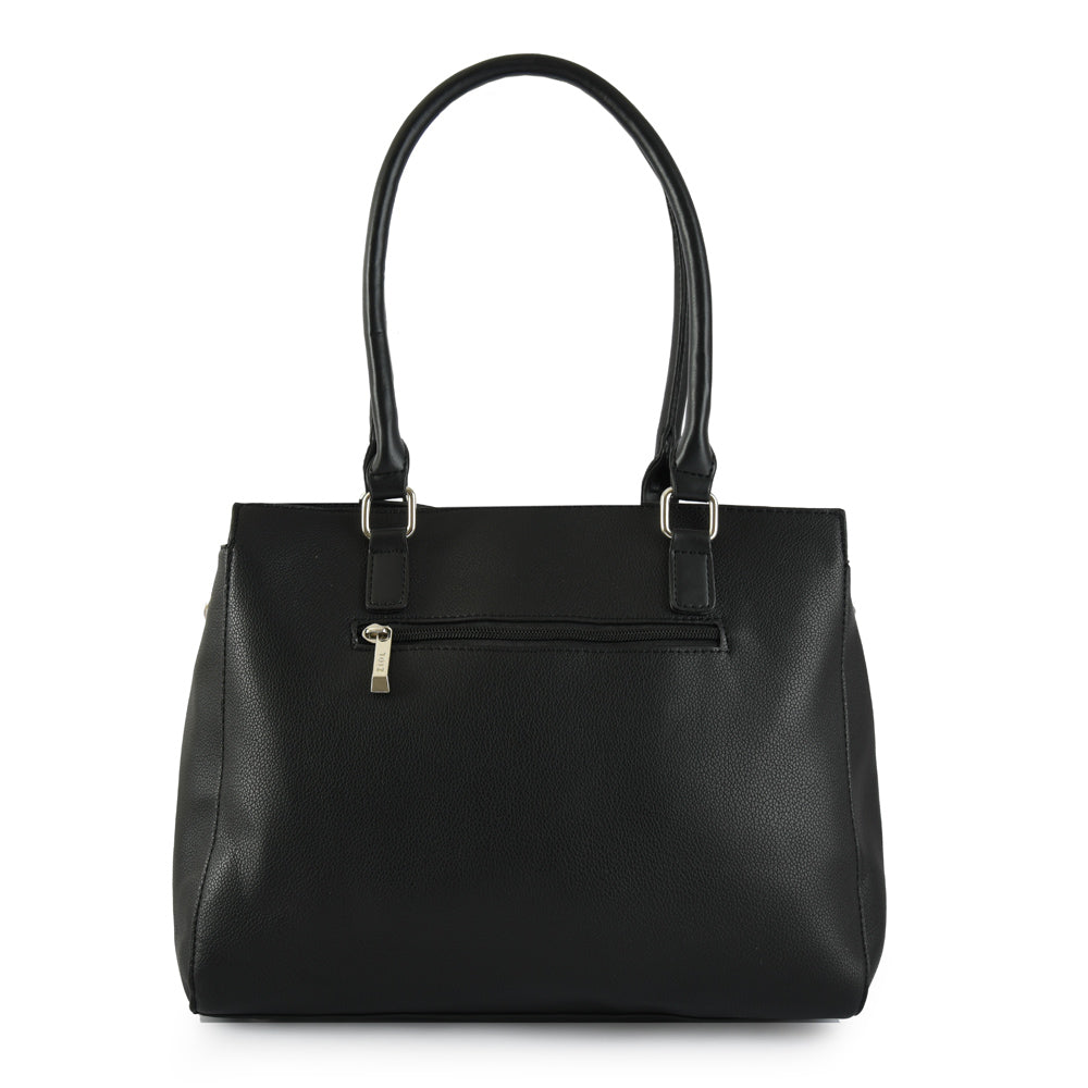 Cartera tote tres divisiones lupe negro