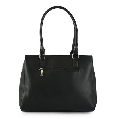 Cartera tote tres divisiones lupe negro